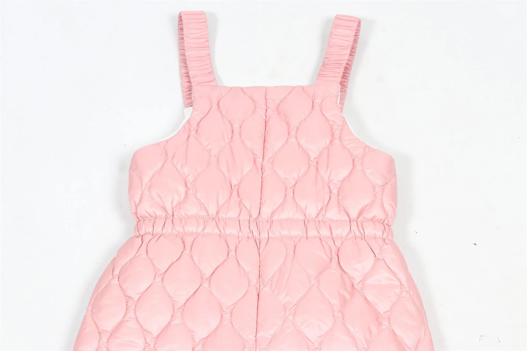 MONCLER PINK KIDS GIRLS PADDED SALOPETTES 2 YEARS - Image 3