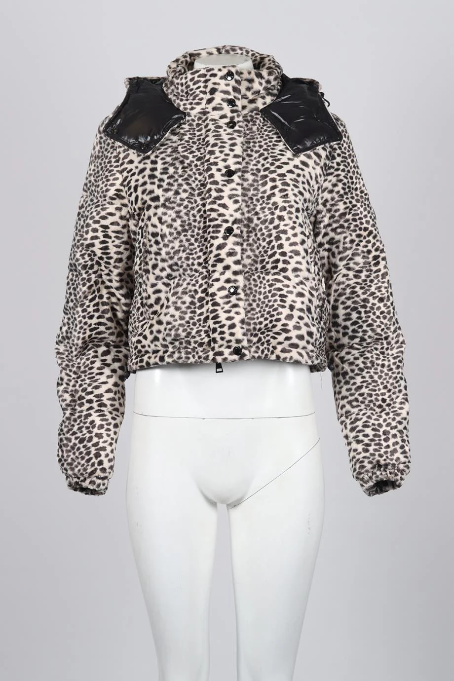 MONCLER QUILTED COTTON BLEND DOWN JACKET UK 12 - Image 2