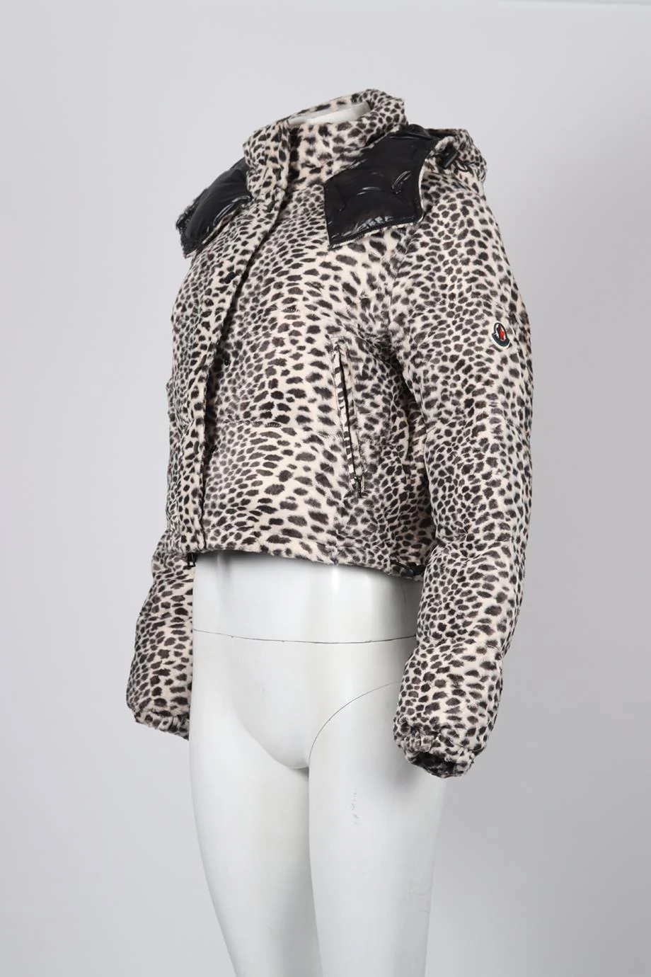 MONCLER QUILTED COTTON BLEND DOWN JACKET UK 12 - Image 3