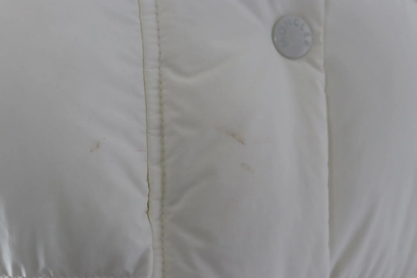 MONCLER SHEARLING TRIMMED QUILTED SHELL DOWN JACKET UK 8 - Image 5