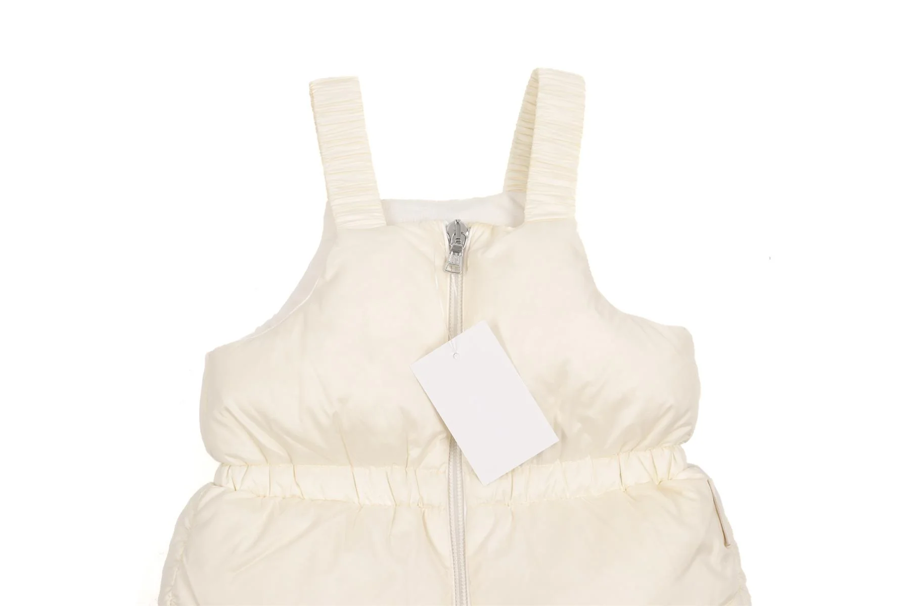 MONCLER WHITE BABY GIRLS SALOPETTES 12-18 MONTHS - Image 3