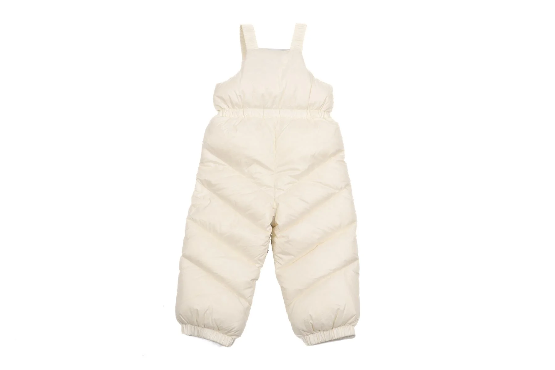 MONCLER WHITE BABY GIRLS SALOPETTES 12-18 MONTHS - Image 4