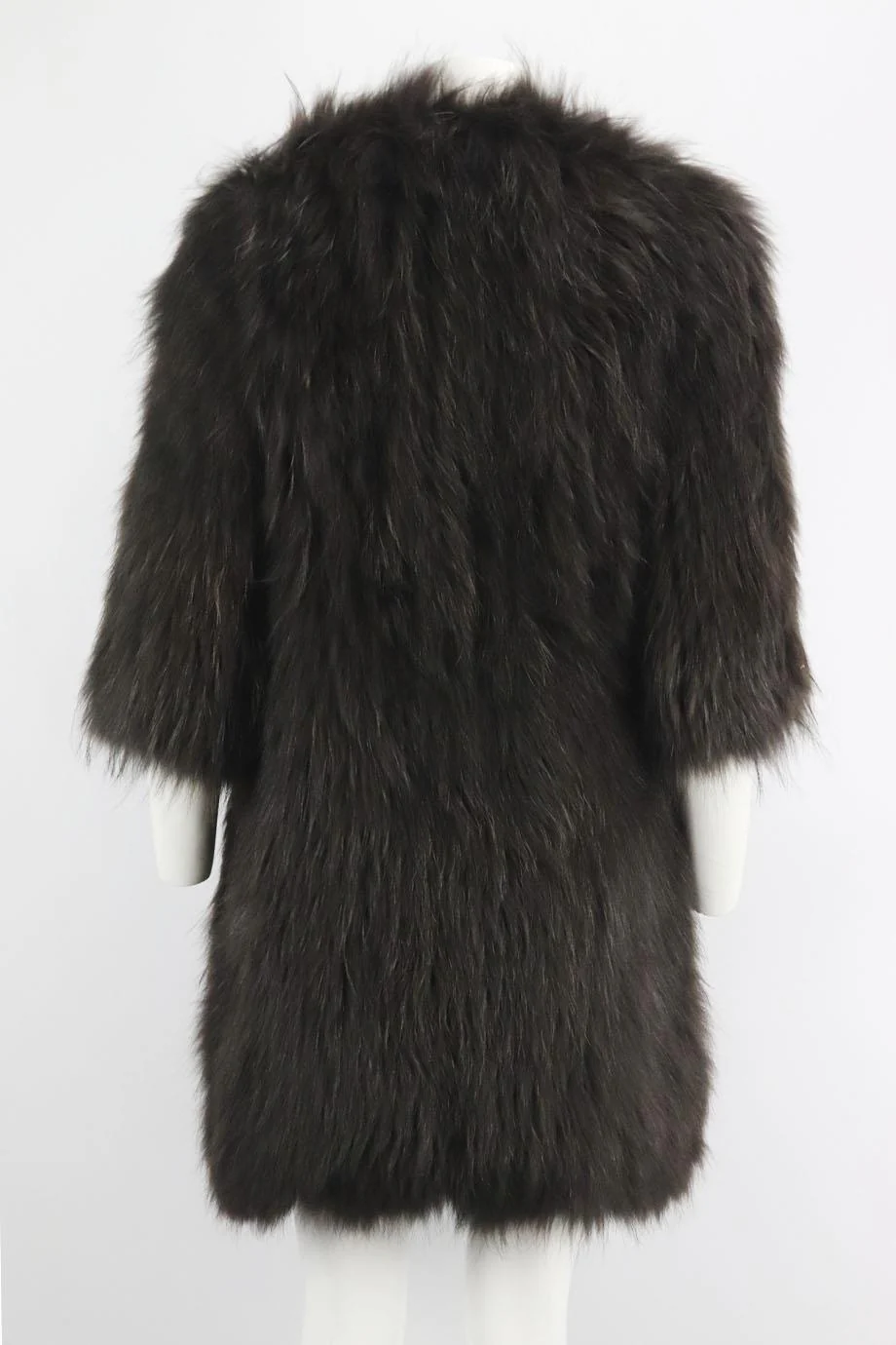 MONIKA CHIANG RACCOON FUR COAT MEDIUM - Image 4