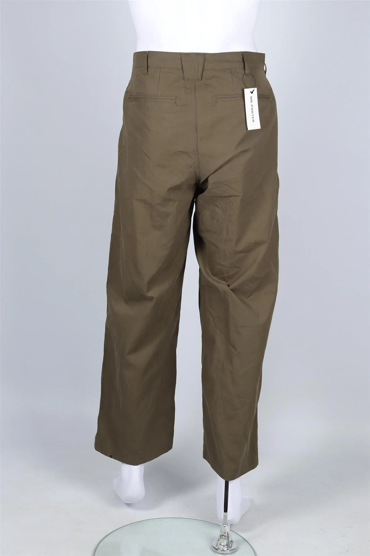 MONITALY GREEN MEN'S COTTON WIDE LEG PANTS UK/US WAIST 30 - Image 4