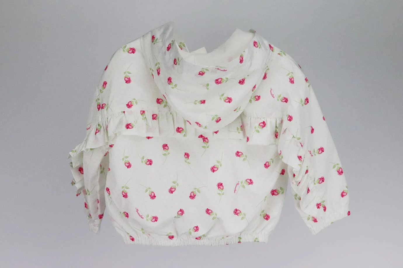 MONNALISA BABY GIRLS ROSE WINDBREAKER JACKET 18 MONTHS - Image 3