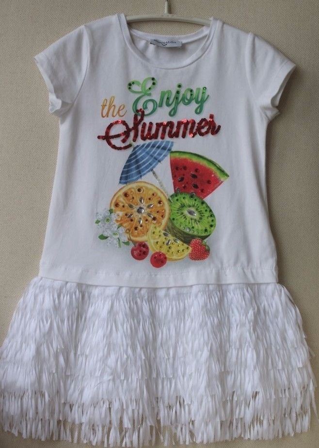 MONNALISA BABY GIRLS TROPICAL DRESS 2 YEARS - Image 3