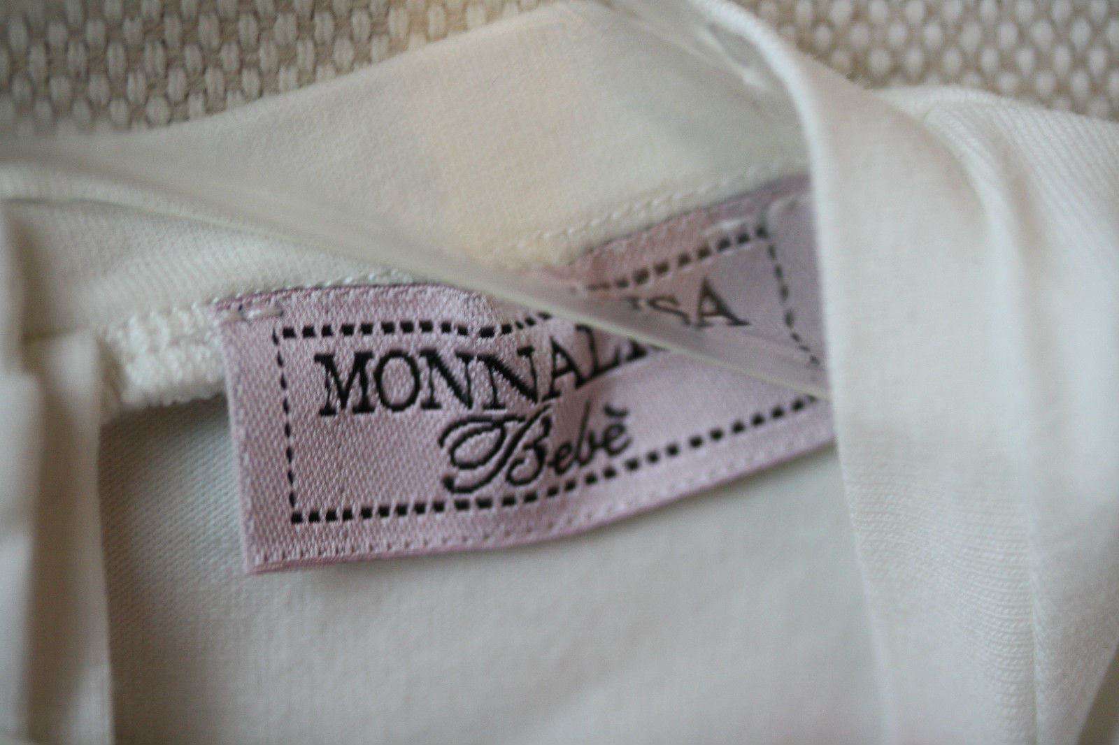 MONNALISA BABY IVORY BOW PEARL T-SHIRT TOP 24 MONTHS - Image 2