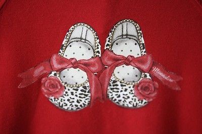 MONNALISA BABY RED SHOES SWEATER DRESS 24 MONTHS - Image 3