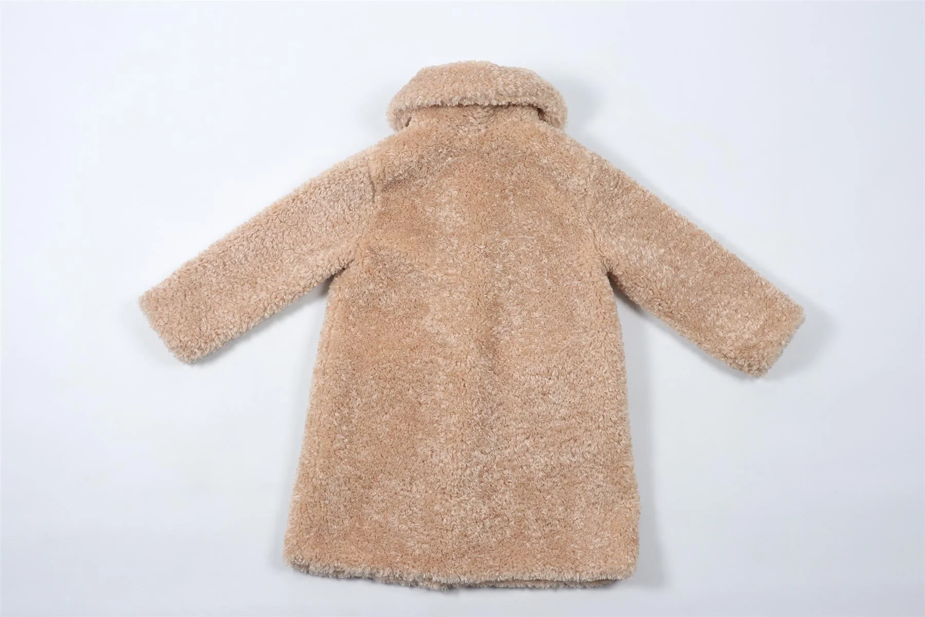 MONNALISA BEIGE KIDS GIRLS COAT 5 YEARS - Image 4
