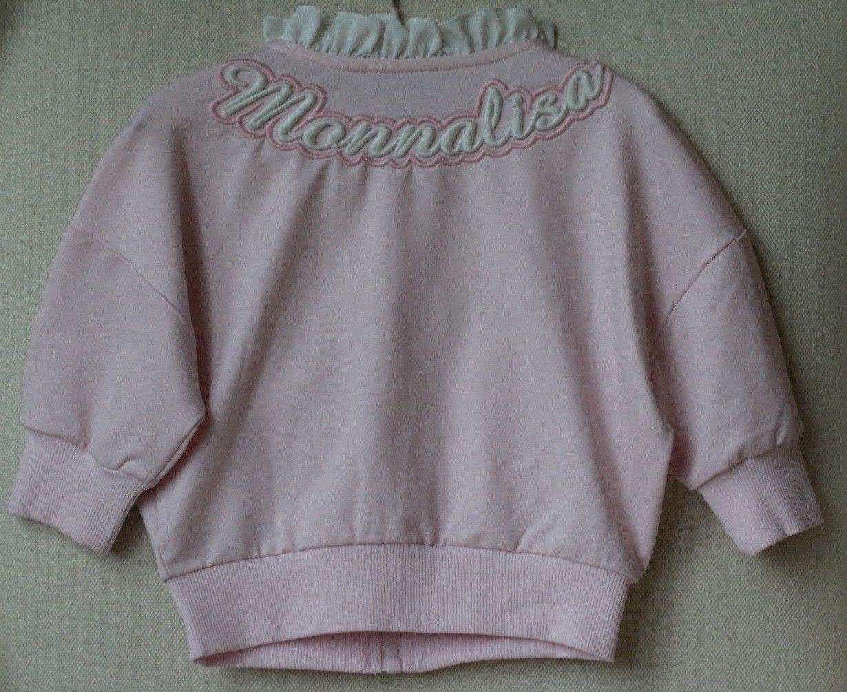MONNALISA BIMBA GIRLS PINK ZIP-UP TOP 4 YEARS - Image 4