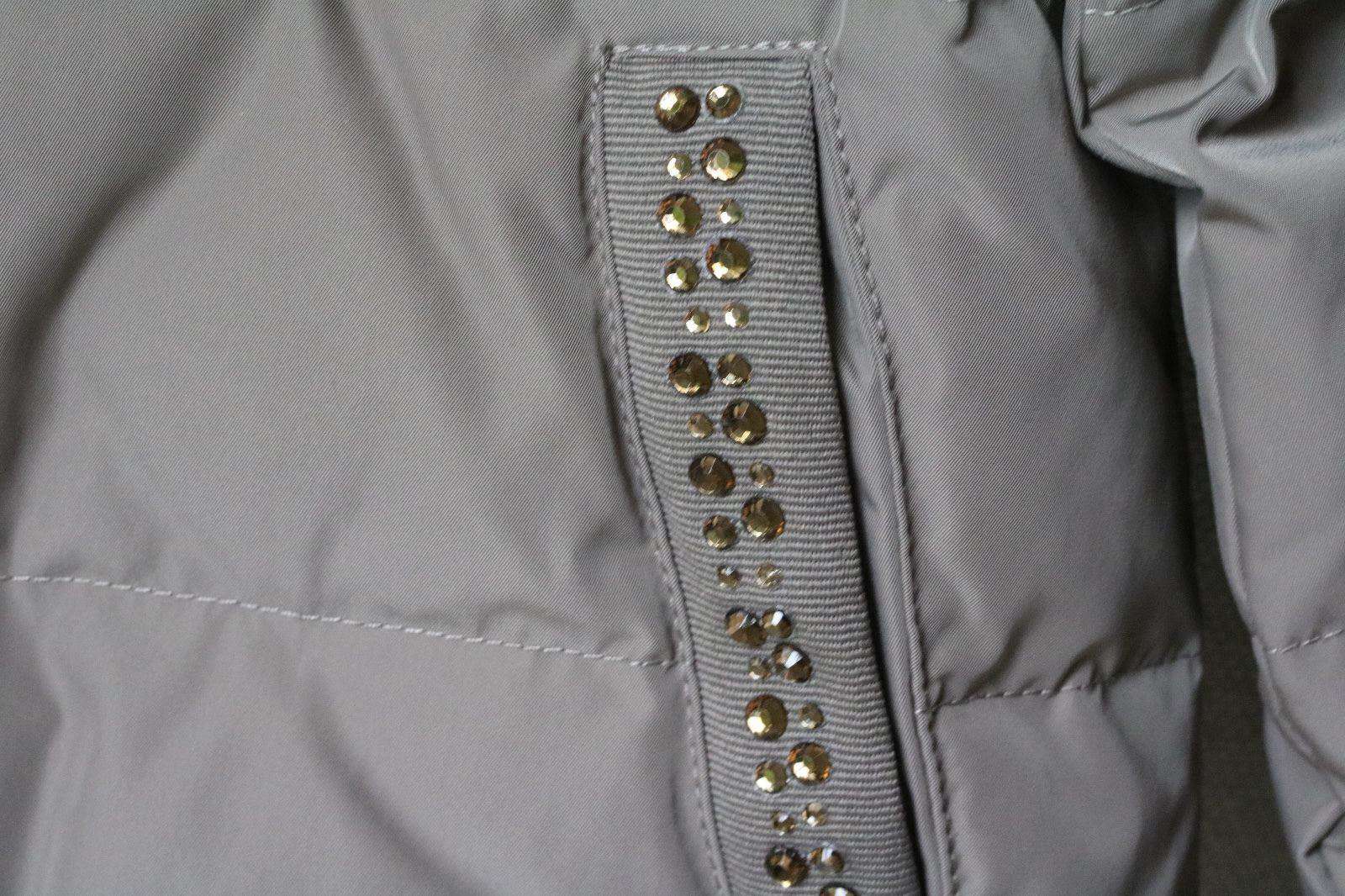MONNALISA BIMBA GIRLS TAUPE PADDED JACKET WITH FUR 4 YEARS - Image 3