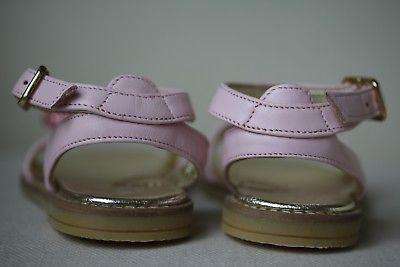 MONNALISA GIRLS PINK LEATHER SANDALS EU 24 UK 7 - Image 4