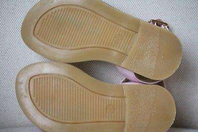 MONNALISA GIRLS PINK LEATHER SANDALS EU 24 UK 7 - Image 7
