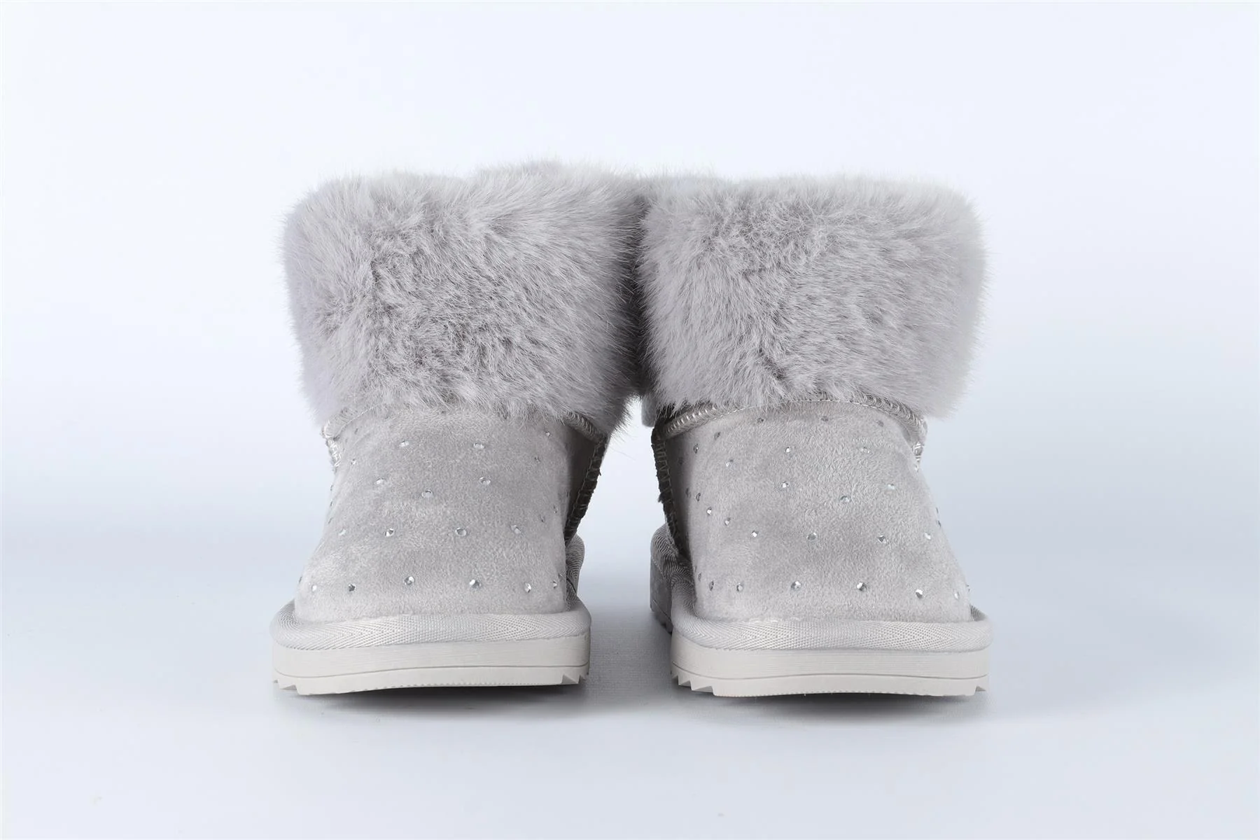 MONNALISA GREY GIRLS BOOTS EU 28 UK 10 - Image 3