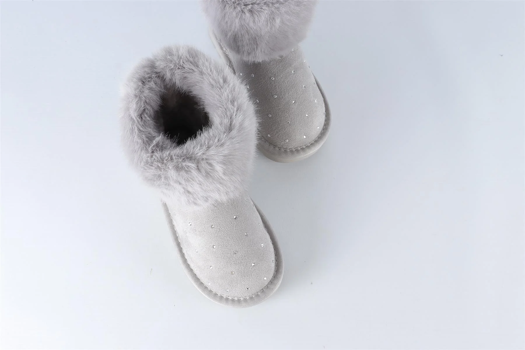 MONNALISA GREY GIRLS BOOTS EU 28 UK 10 - Image 4