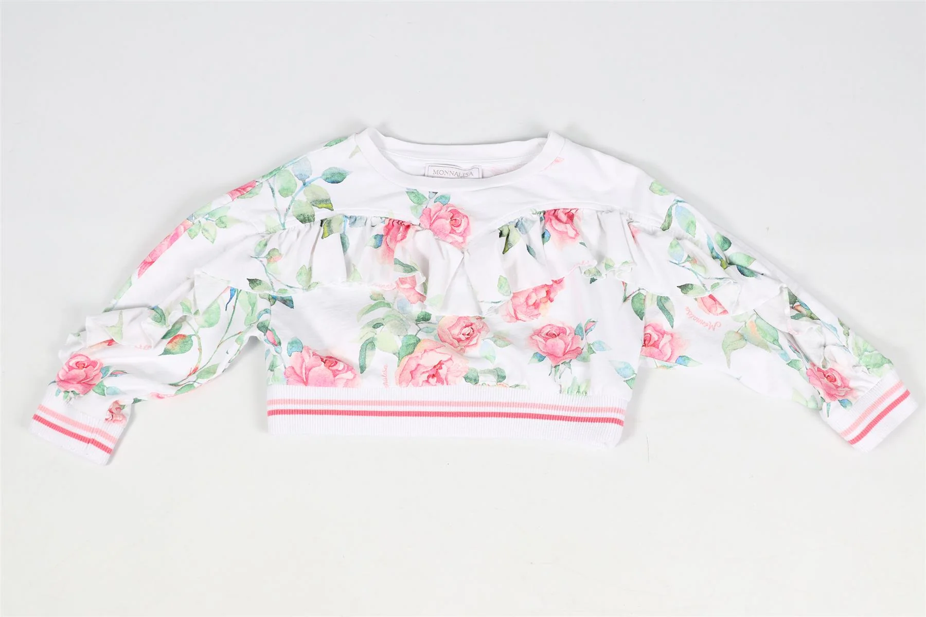 MONNALISA KIDS GIRLS COTTON LEGGINGS, SHORTS AND SWEATSHIRT SET 6 YEARS - Image 3