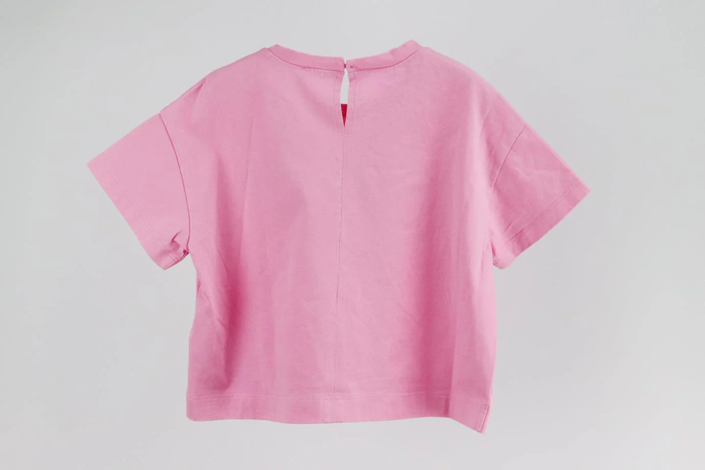 MONNALISA KIDS GIRLS CROPPED COTTON T-SHIRT 8 YEARS - Image 3