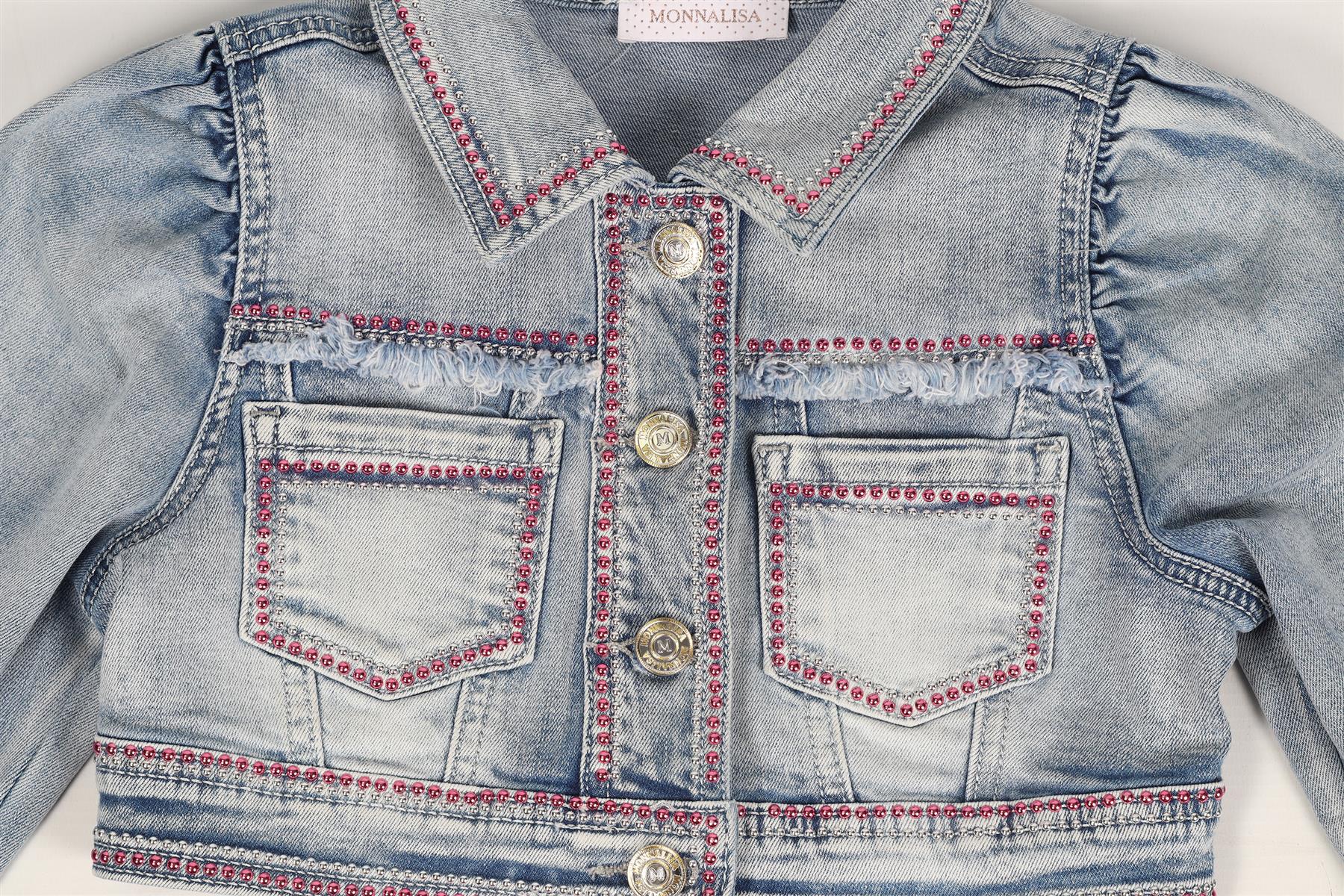 MONNALISA KIDS GIRLS DENIM JACKET 6 YEARS - Image 3