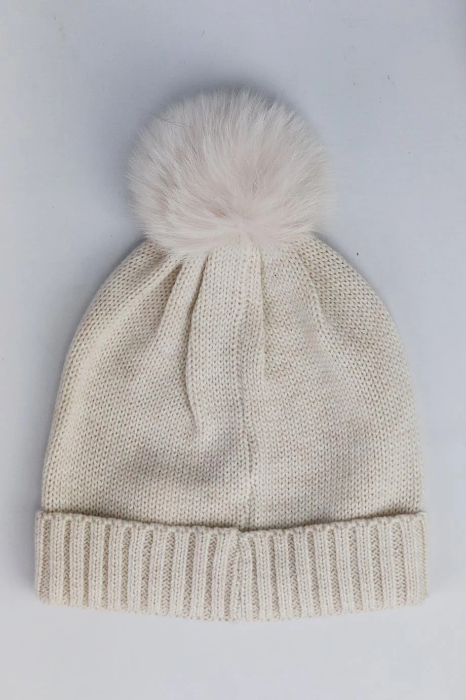 MONNALISA KIDS GIRLS FUR TRIMMED KNIT BEANIE MEDIUM - Image 3