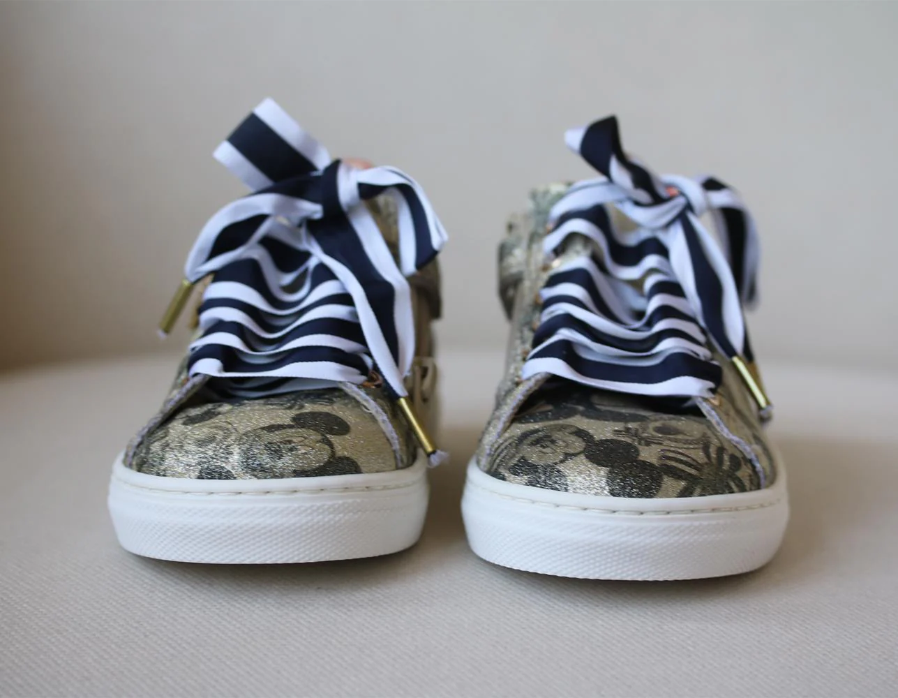 MONNALISA KIDS GIRLS MICKEY MOUSE GLITTER SNEAKERS EU 28 UK 10 - Image 3