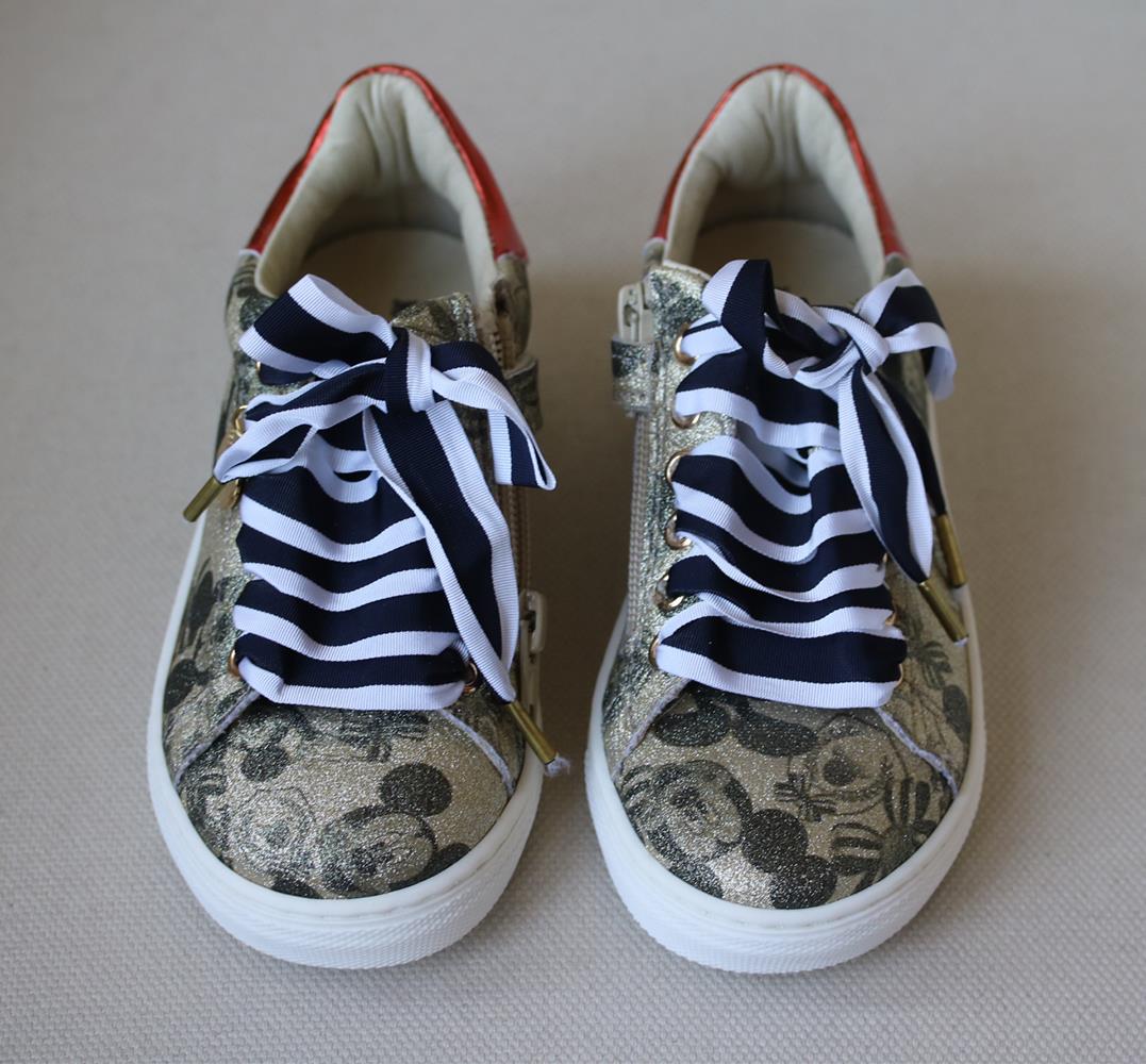 MONNALISA KIDS GIRLS MICKEY MOUSE GLITTER SNEAKERS EU 28 UK 10 - Image 4
