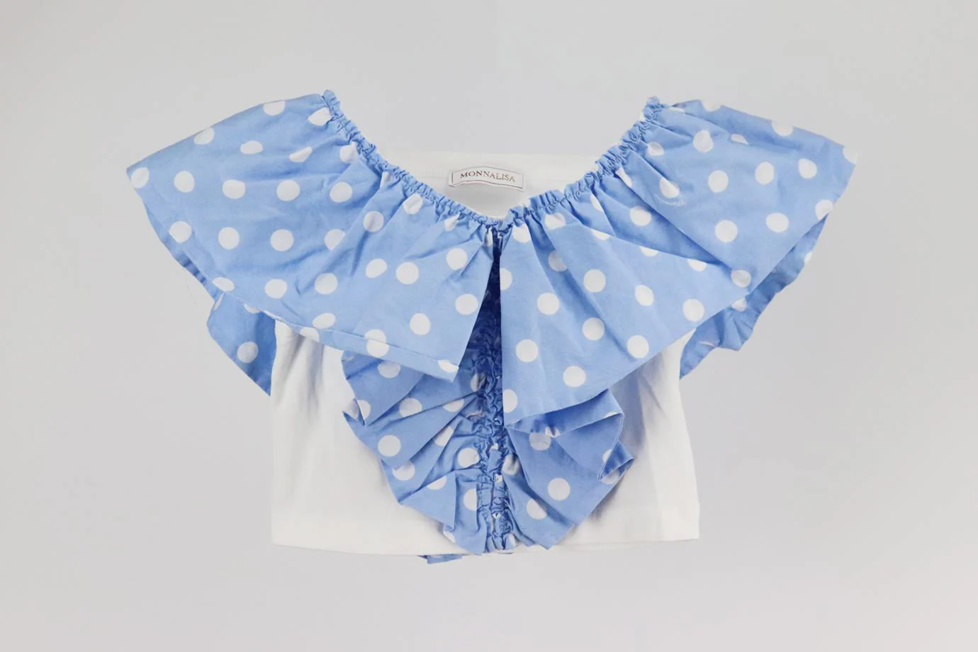 MONNALISA KIDS GIRLS POLKA DOT COTTON TOP 8 YEARS - Image 2