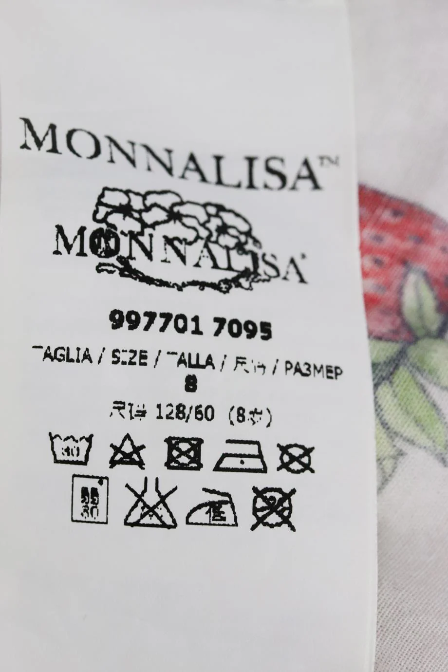 MONNALISA KIDS GIRLS PRINTED COTTON SKIRT 8 YEARS - Image 5