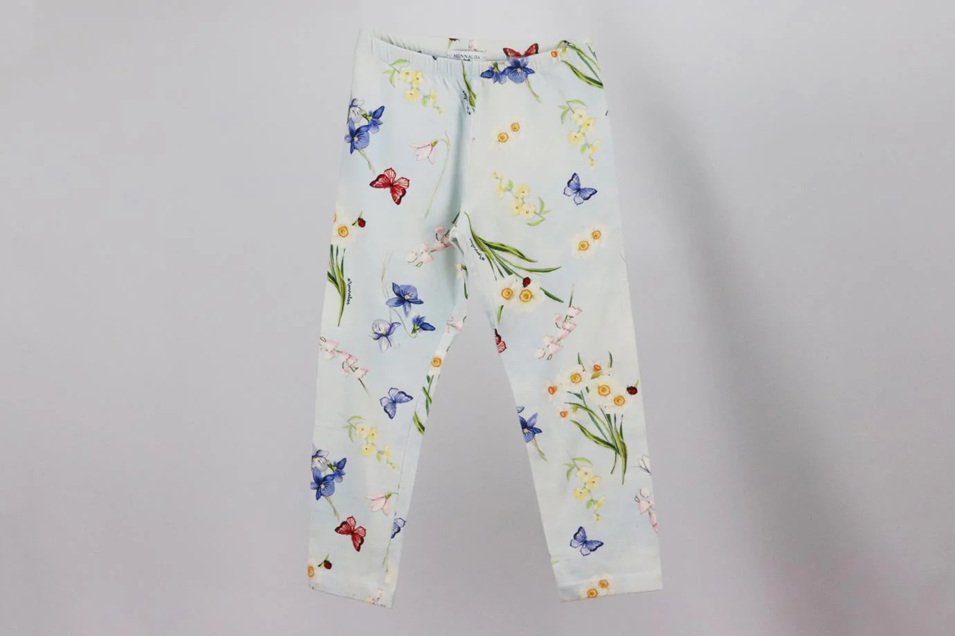 MONNALISA KIDS GIRLS SET OF TWO PRINTED COTTON LEGGINGS 8 YEARS - Image 3