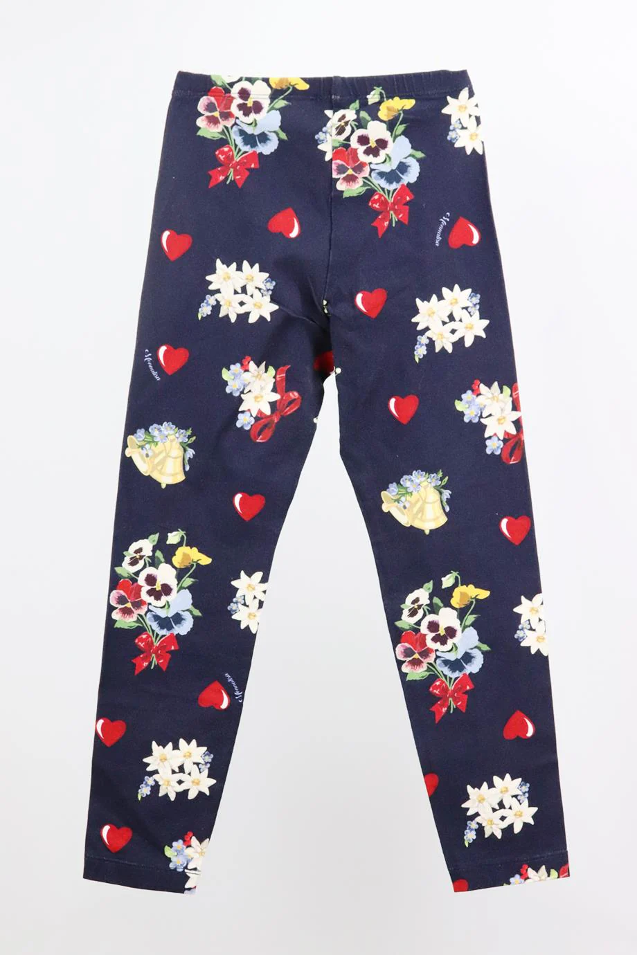 MONNALISA KIDS GIRLS SET OF TWO PRINTED COTTON LEGGINGS 8 YEARS - Image 7