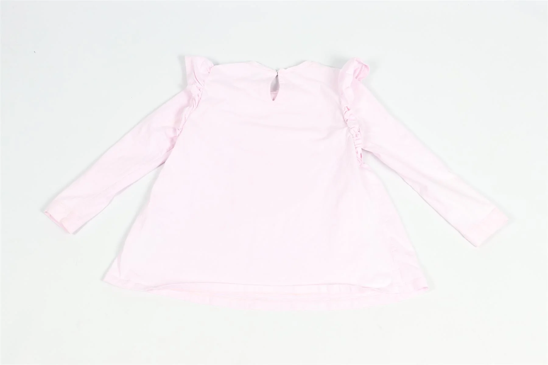 MONNALISA PINK AND WHITE KIDS GIRLS SET OF 3 COTTON TOPS 6 YEARS - Image 4