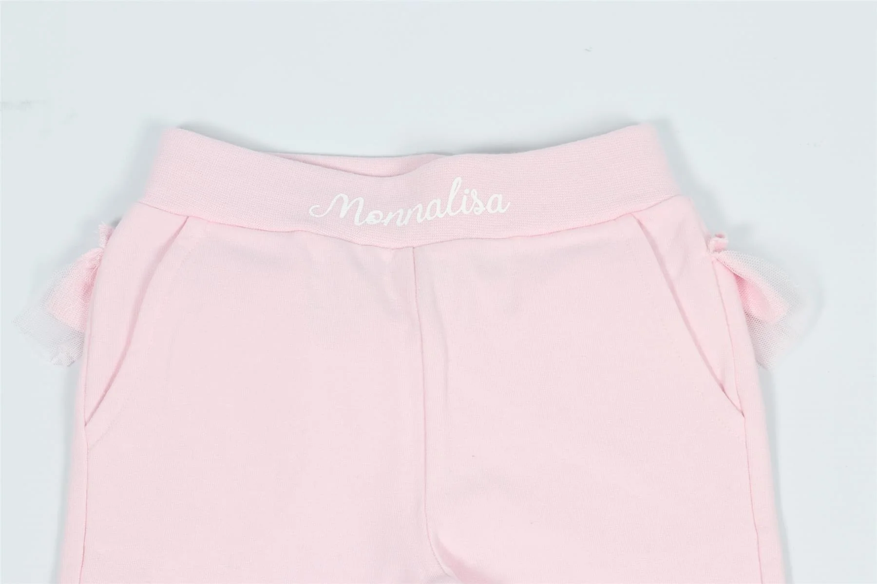 MONNALISA PINK BABY GIRLS COTTON PANTS 18 MONTHS - Image 3