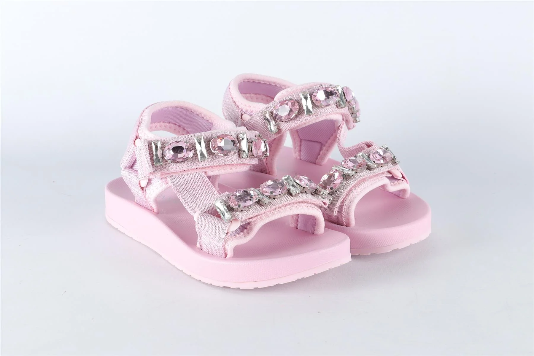MONNALISA PINK KIDS GIRLS RUBBER SANDALS EU 28 UK 10 US 11 - Image 2