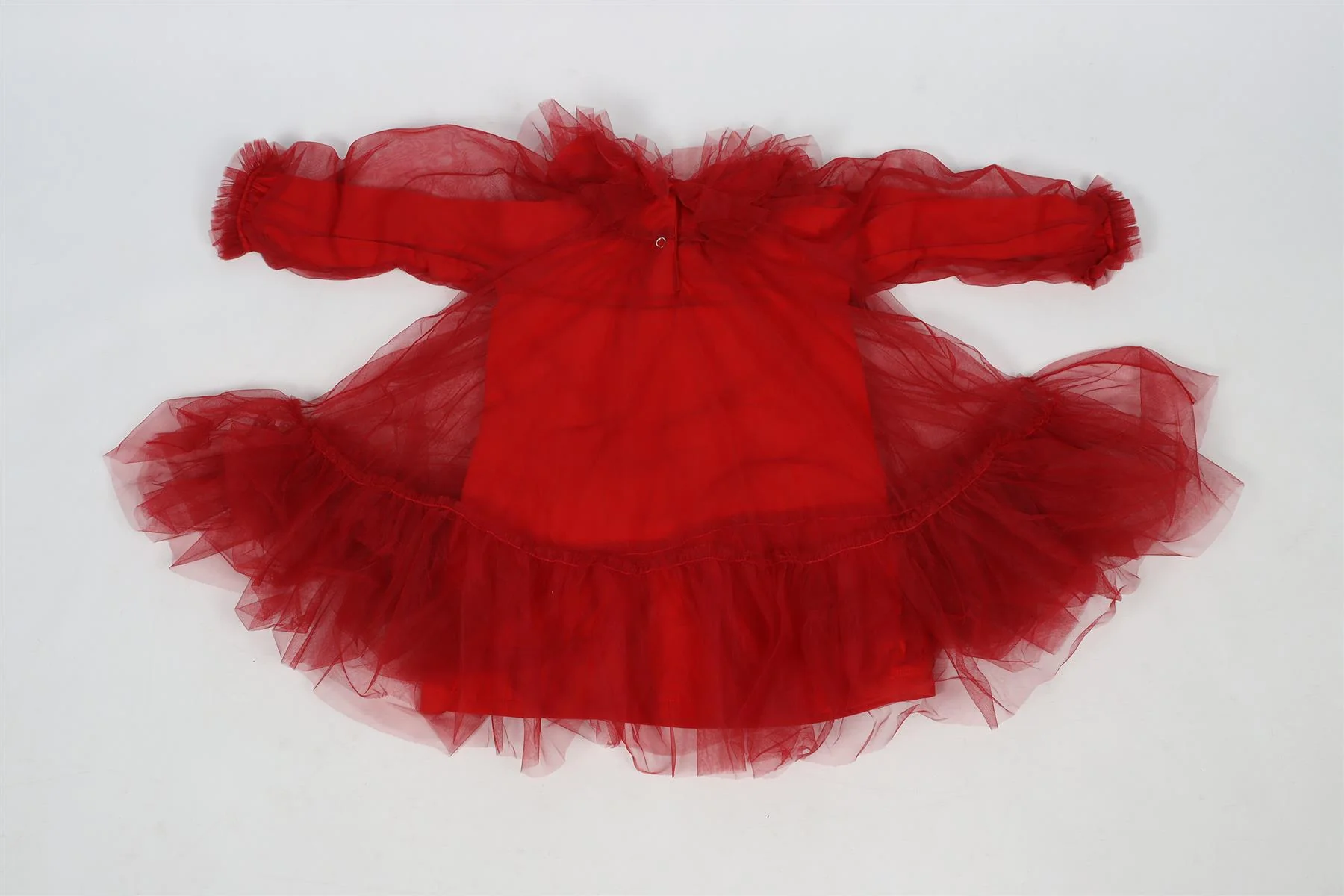 MONNALISA RED KIDS GRILS TULLE DRESS 3 YEARS - Image 5