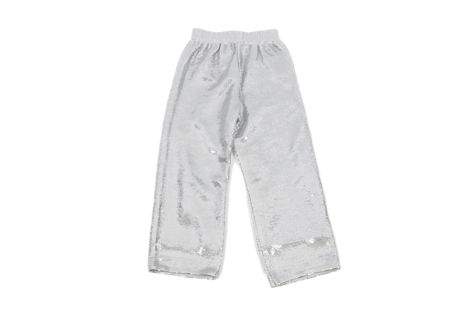 MONNALISA SILVER KIDS GIRLS PANTS 7 YEARS - Image 4