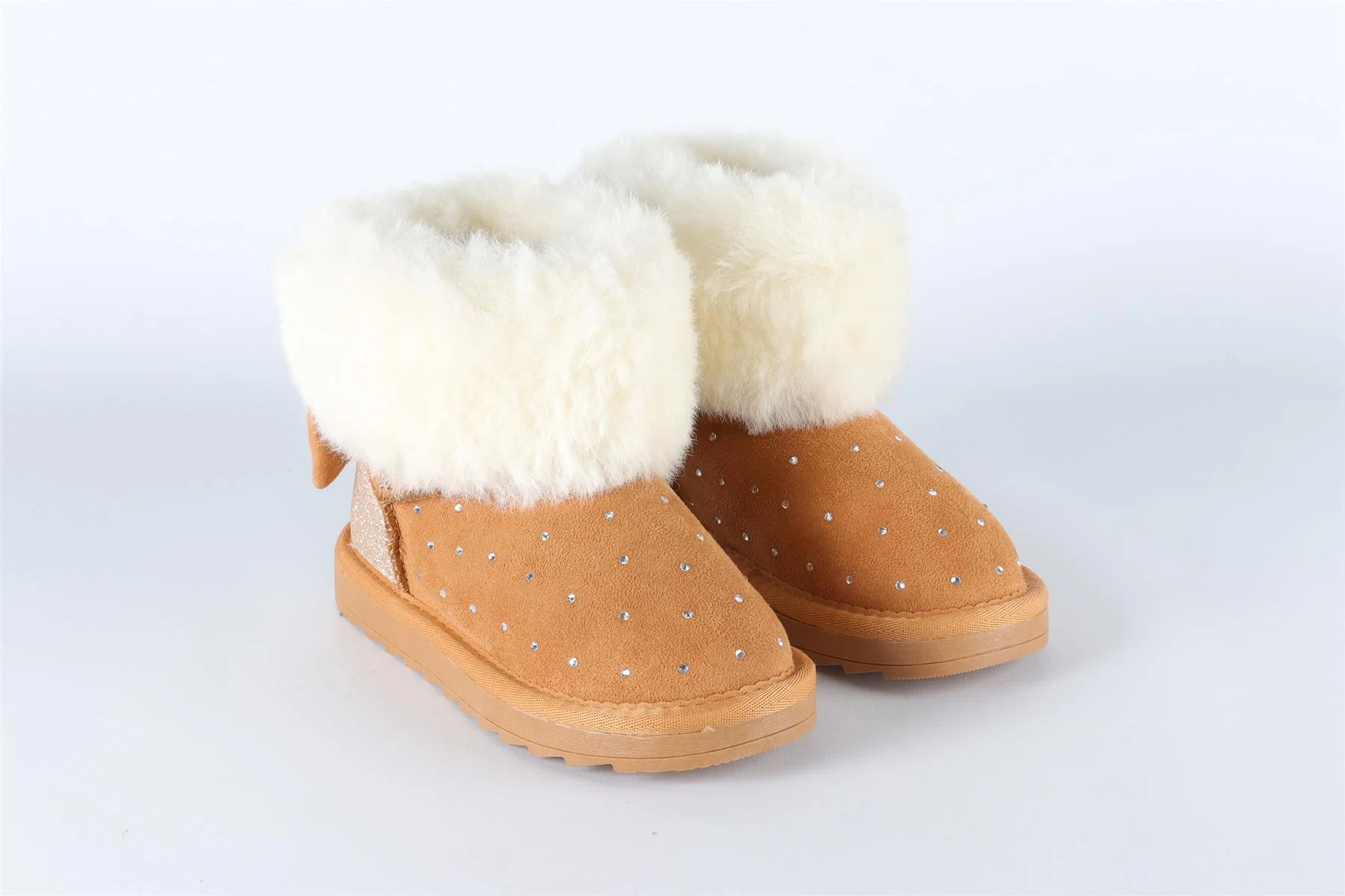 MONNALISA TAN GIRLS BOOTS EU 28 UK 10 - Image 2