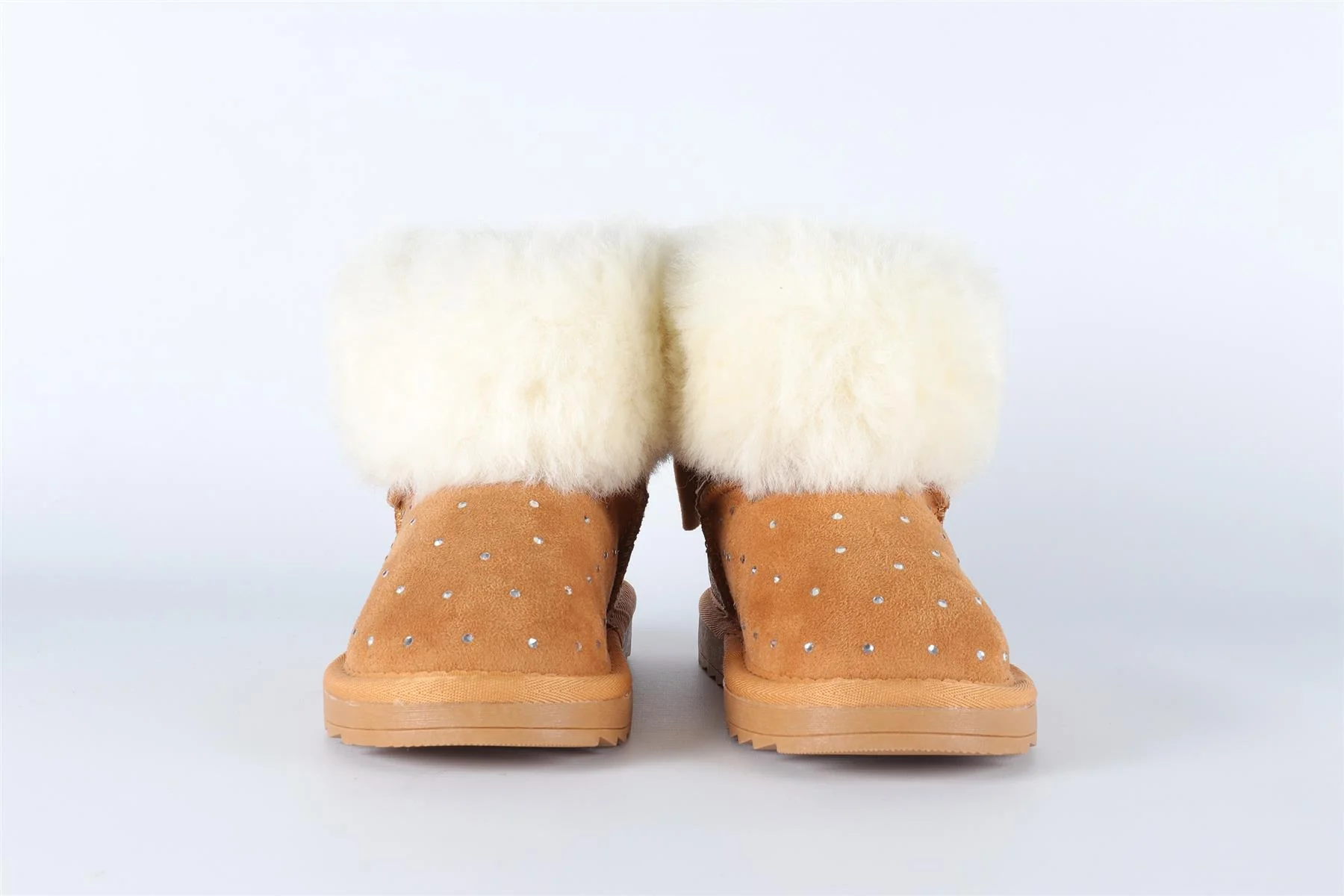 MONNALISA TAN GIRLS BOOTS EU 28 UK 10 - Image 3