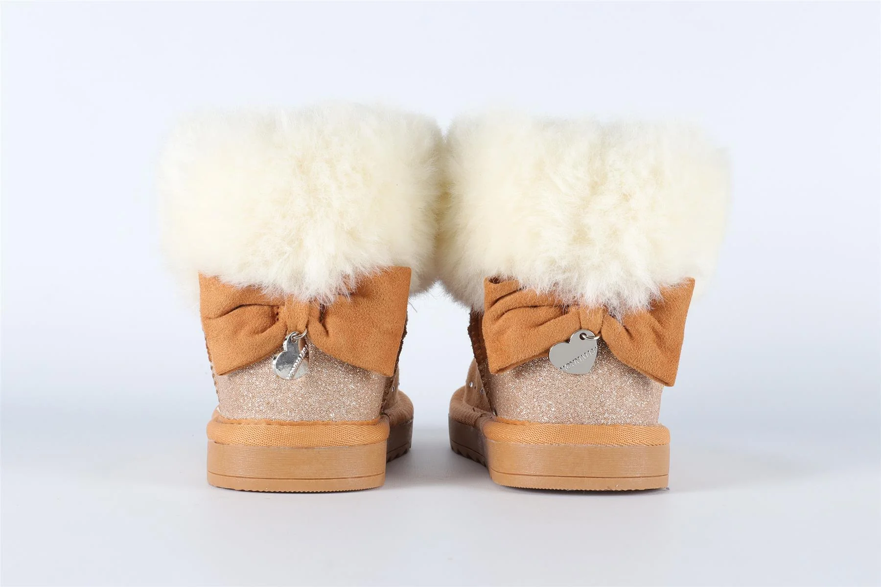 MONNALISA TAN GIRLS BOOTS EU 28 UK 10 - Image 5