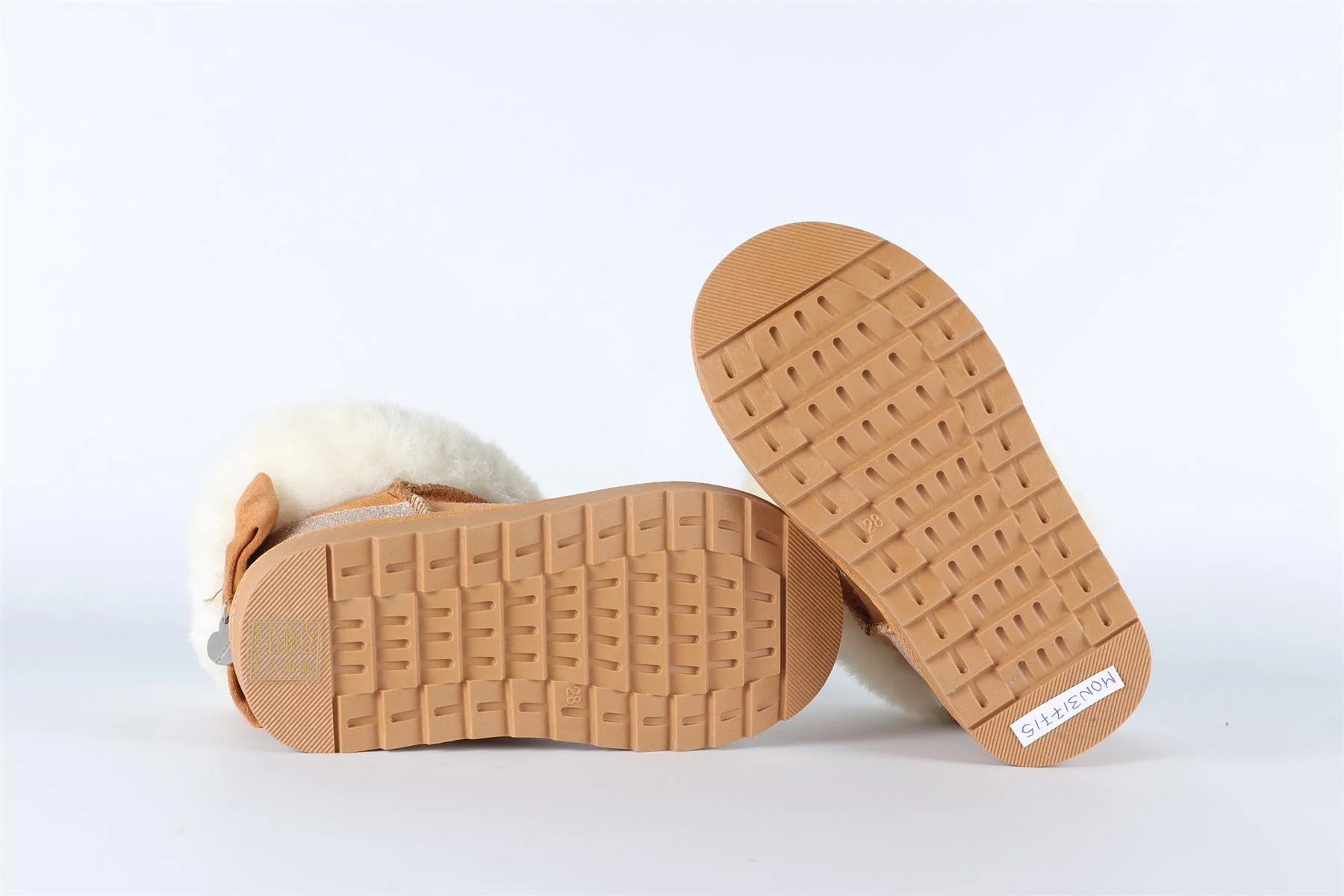MONNALISA TAN GIRLS BOOTS EU 28 UK 10 - Image 6