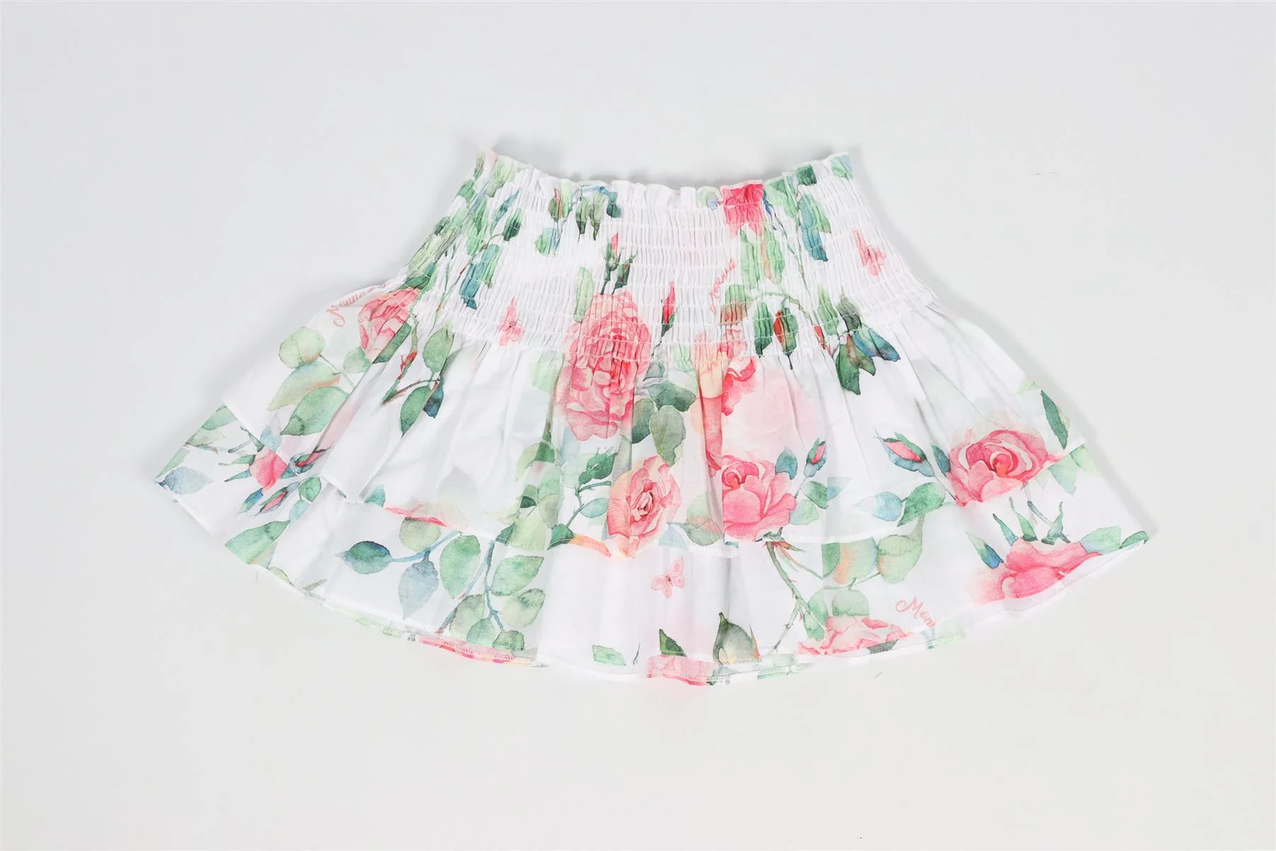 MONNALISA WHITE KIDS GIRLS COTTON SKIRT 8 YEARS - Image 4
