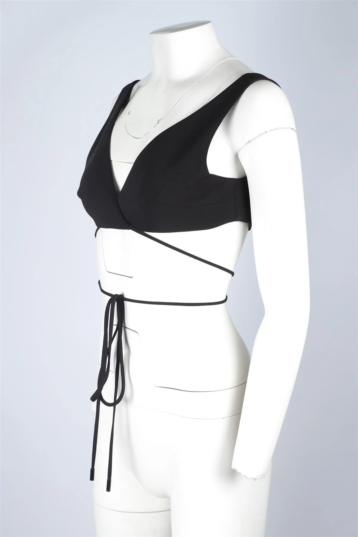 MÔNOT BLACK CROP TOP UK 6 - Image 3