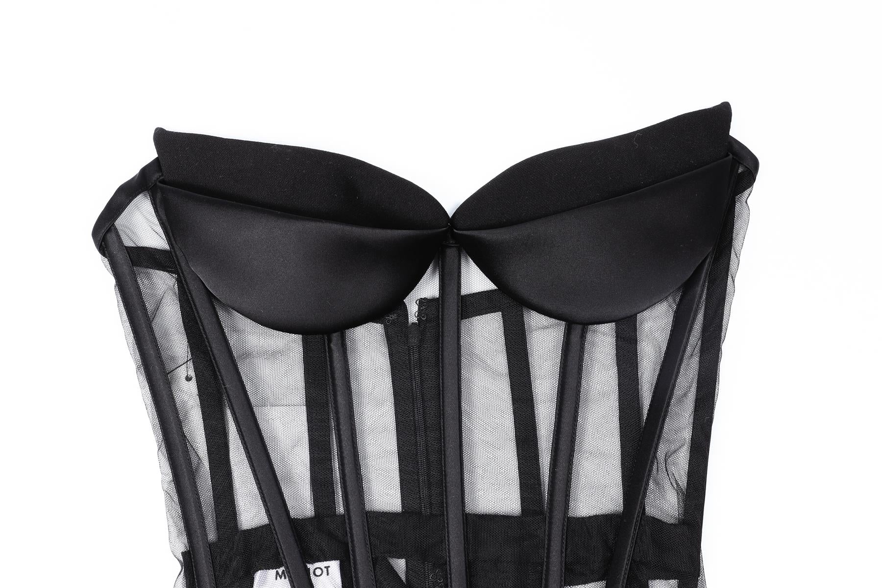 MÔNOT BLACK MESH BODYSUIT XXSMALL - Image 3