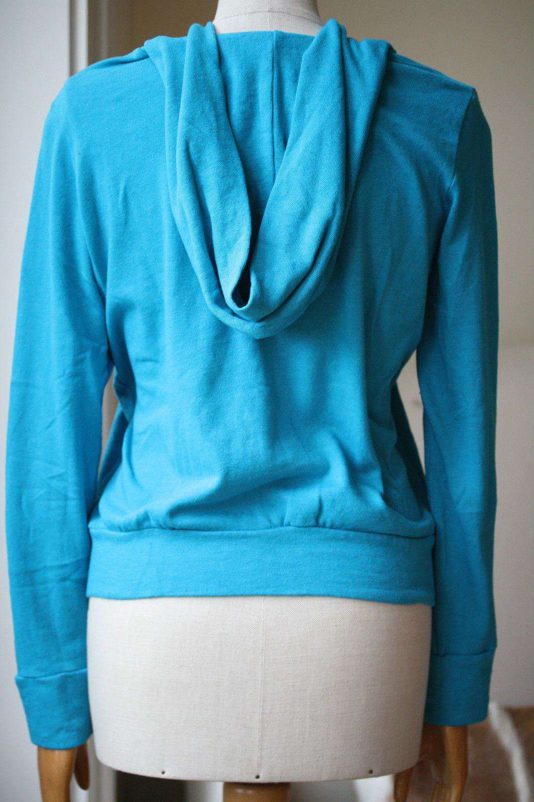 MONROW BLUE VINTAGE JERSEY CLASSIC HOODIE MEDIUM - Image 5