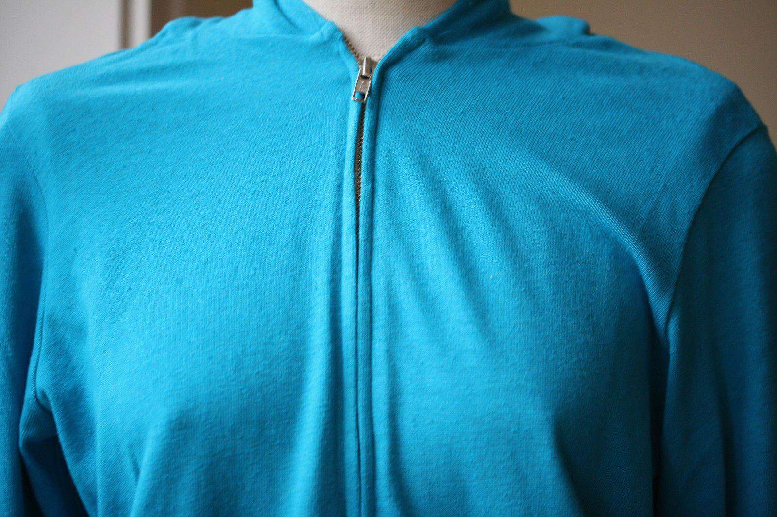 MONROW BLUE VINTAGE JERSEY CLASSIC HOODIE MEDIUM - Image 6