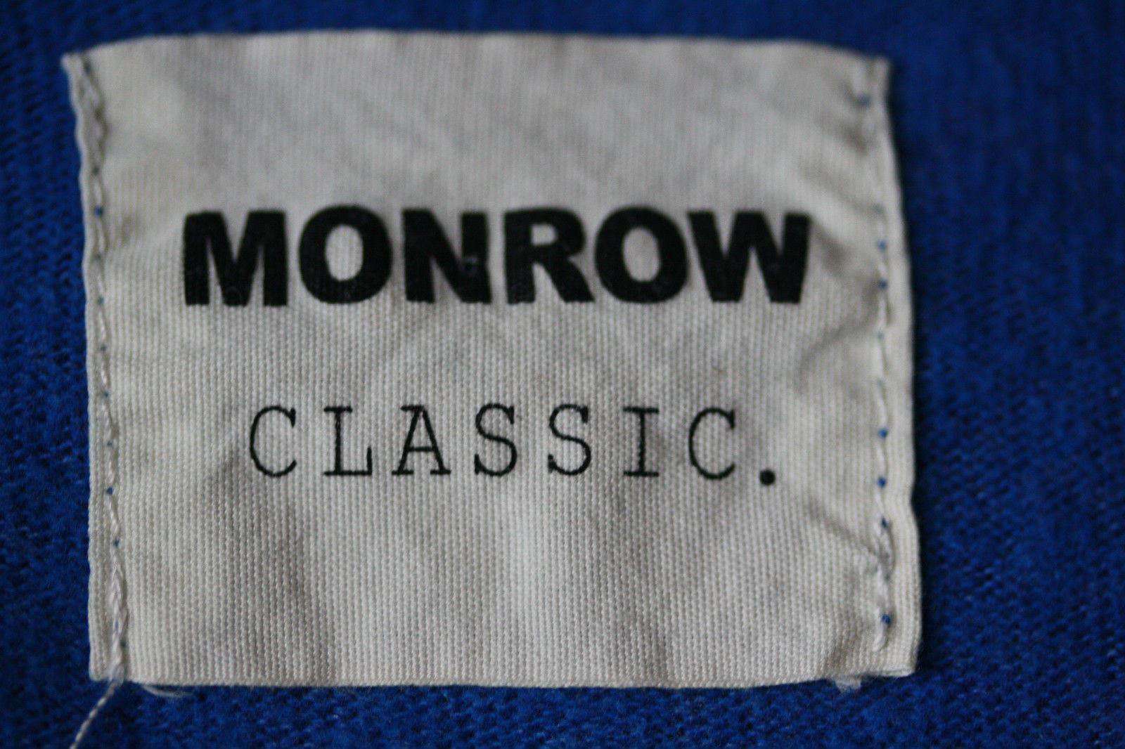 MONROW BLUE VINTAGE JERSEY CLASSIC HOODIE SWEATER MEDIUM - Image 5