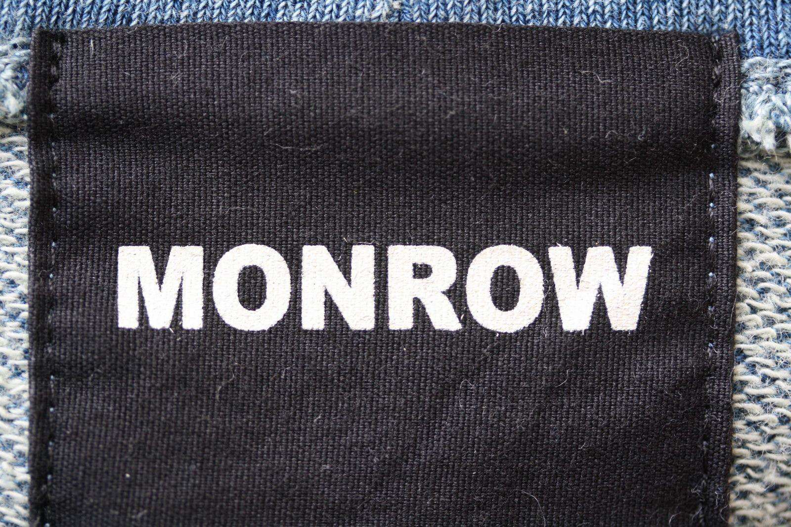 MONROW DENIM WASH FRENCH TERRY SWEATSHIRT SMALL - Image 3