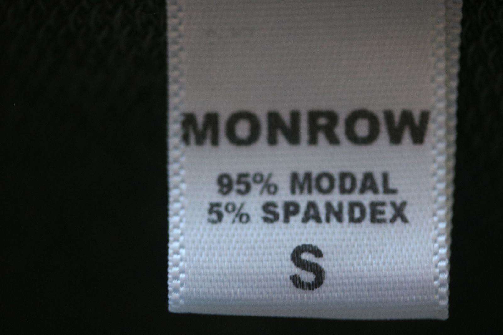 MONROW KHAKI JERSEY ZIP UP HOODIE SMALL - Image 2