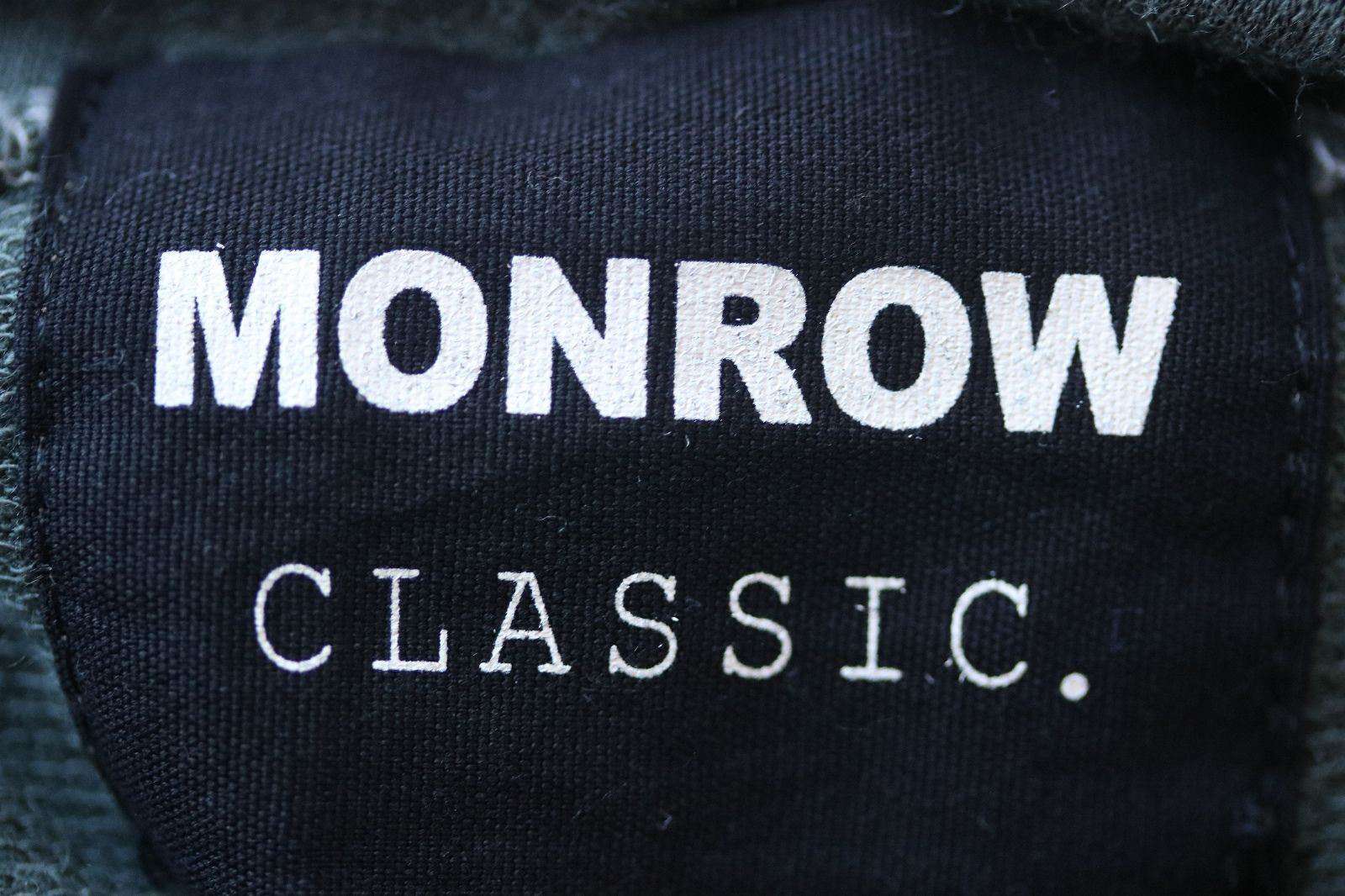 MONROW KHAKI JERSEY ZIP UP HOODIE SMALL - Image 4