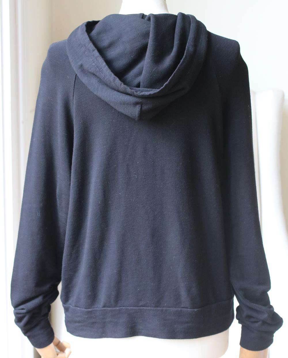 MONROW STRETCH JERSEY HOODED SWEATSHIRT MEDIUM - Image 4