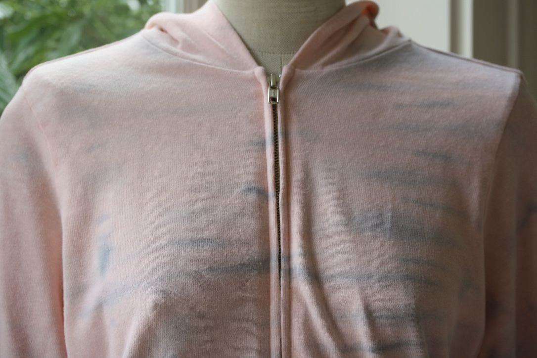 MONROW TIE DYE JERSEY ZIP UP HOODIE SMALL - Image 6