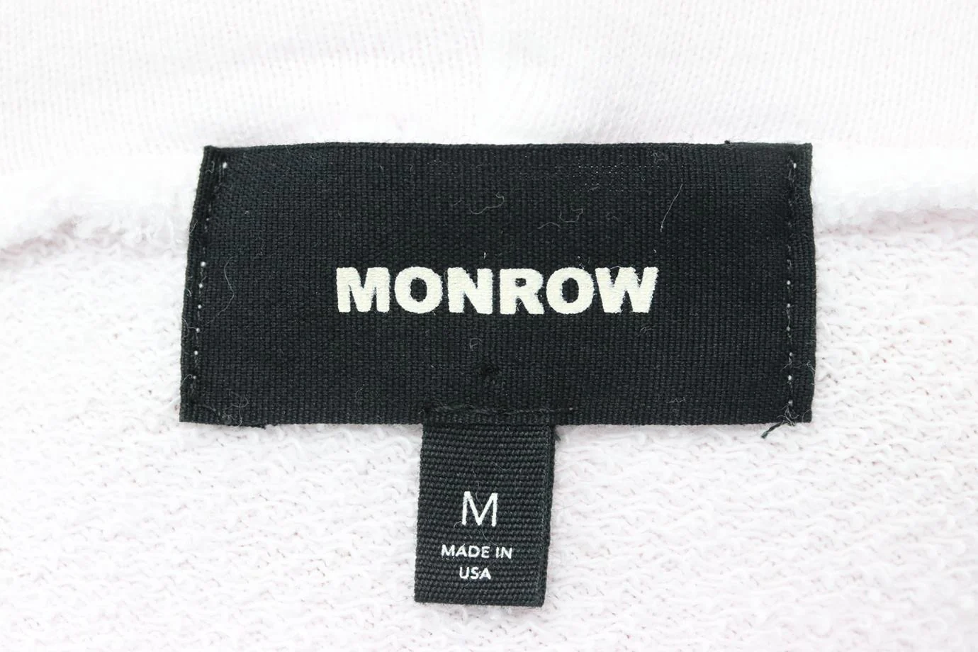MONROW TIE DYED COTTON JERSEY HOODIE MEDIUM - Image 5
